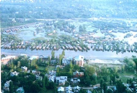 View of Srinagar city from Shankracharya temple